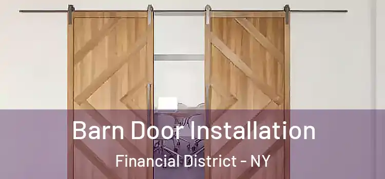 Barn Door Installation Financial District - NY