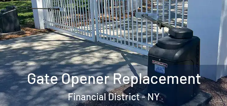 Gate Opener Replacement Financial District - NY