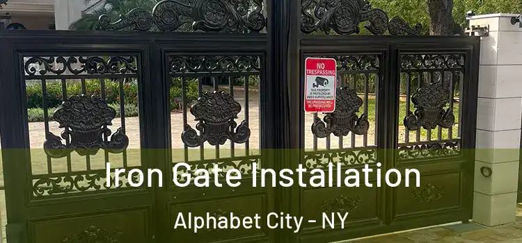 Iron Gate Installation Alphabet City - NY